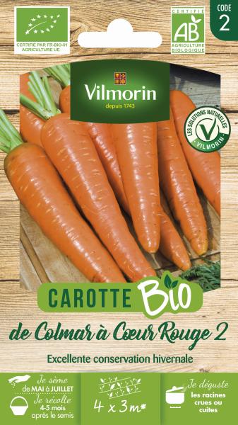Potagères - Carotte de Colmar à Cœur Rouge 2 - BIO - PACKAGING_RECTO